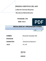  Resiliencia Organizacional