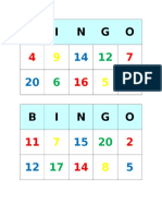 Bingo Kinder (1-20)