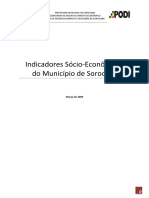 Indicadores Sócio Econômicos Município Sorocaba