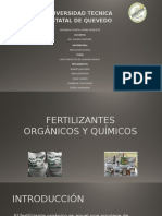 Fertilizantes químicos y organicos