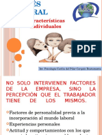 ESTRÉS LABORAL Caracteristicas Individuales