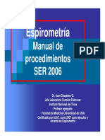 J Céspedes - Evaluación de La Función Pulmonar, La Espir PDF