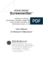 Screenwriter 6 Users Manual