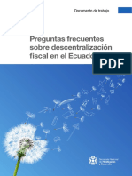 Preguntas Frecuentes Sobre Descentralización Fiscal en El Ecuador PDF