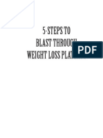 5 Steps To Blast Weight Loss Plateaus