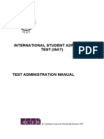 Test Administration Manual - 2007