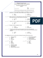 Grade 9, Quarterly Exam PDF
