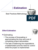 Effort Estimation: Best Practices Methodology