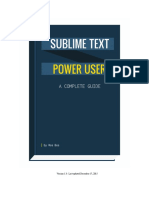 Sublime Text Power User 