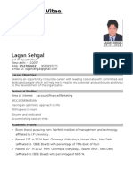 Curriculum Vitae: Lagan Sehgal