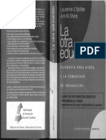 Splitter Laurence Sharp Ann - La Otra Educacion - Filosofia Para Niños