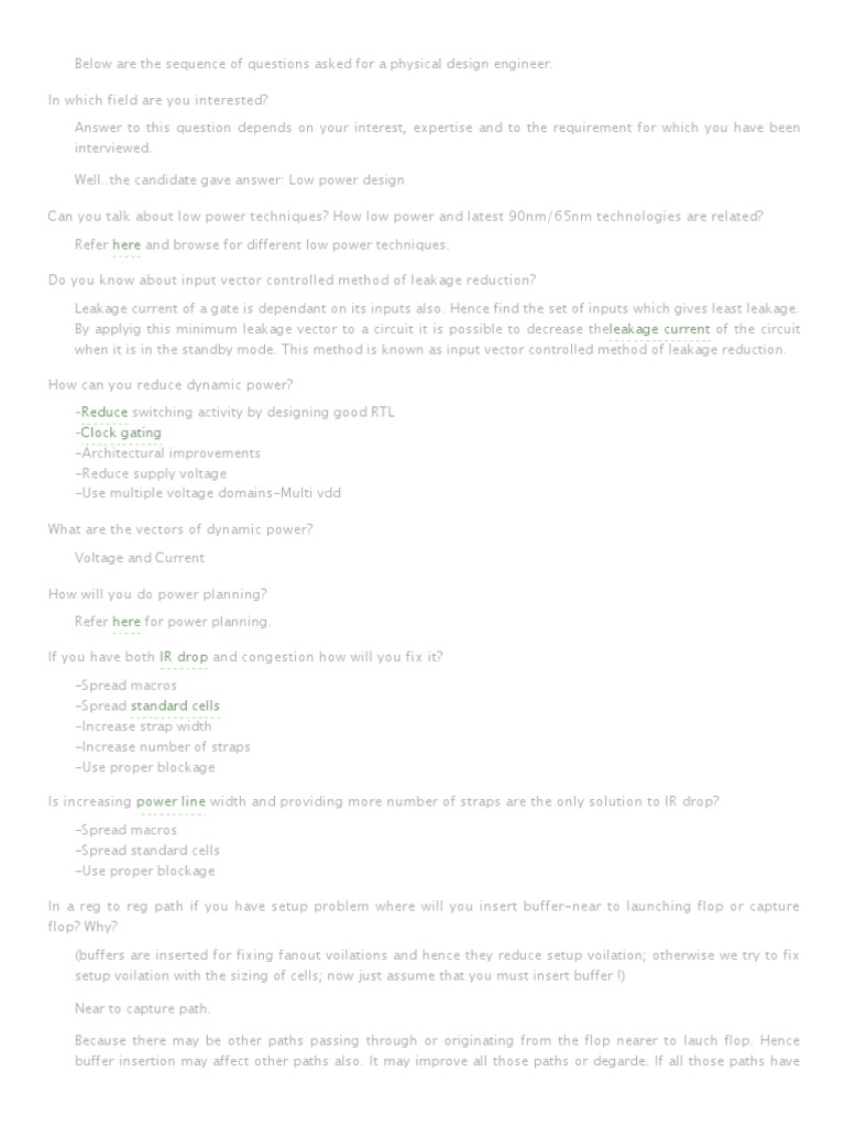 Asic Interview Questions And Answers