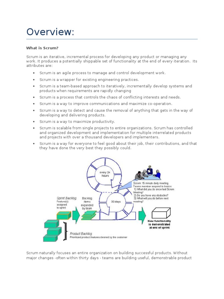 Agile Scrum | PDF | Scrum (Software Development) | Agile Software ...