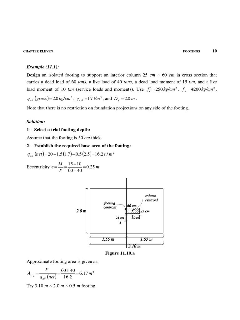Footings 2 | PDF | Beam (Structure) | Reinforced Concrete