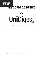 SPM 2016 Tips