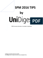 SPM 2016 Tips