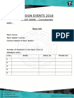 Design Events 2016: EVENT NAME: - Concatenate