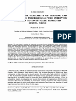 A Study of The Variability of Training and Beliefs Among Professionals Who Interview Children To Investigate Suspected Sexual Abuse PDF