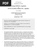 Domingo Roman v. Sunny Slope Farms, Inc., 817 F.2d 1116, 4th Cir. (1987)