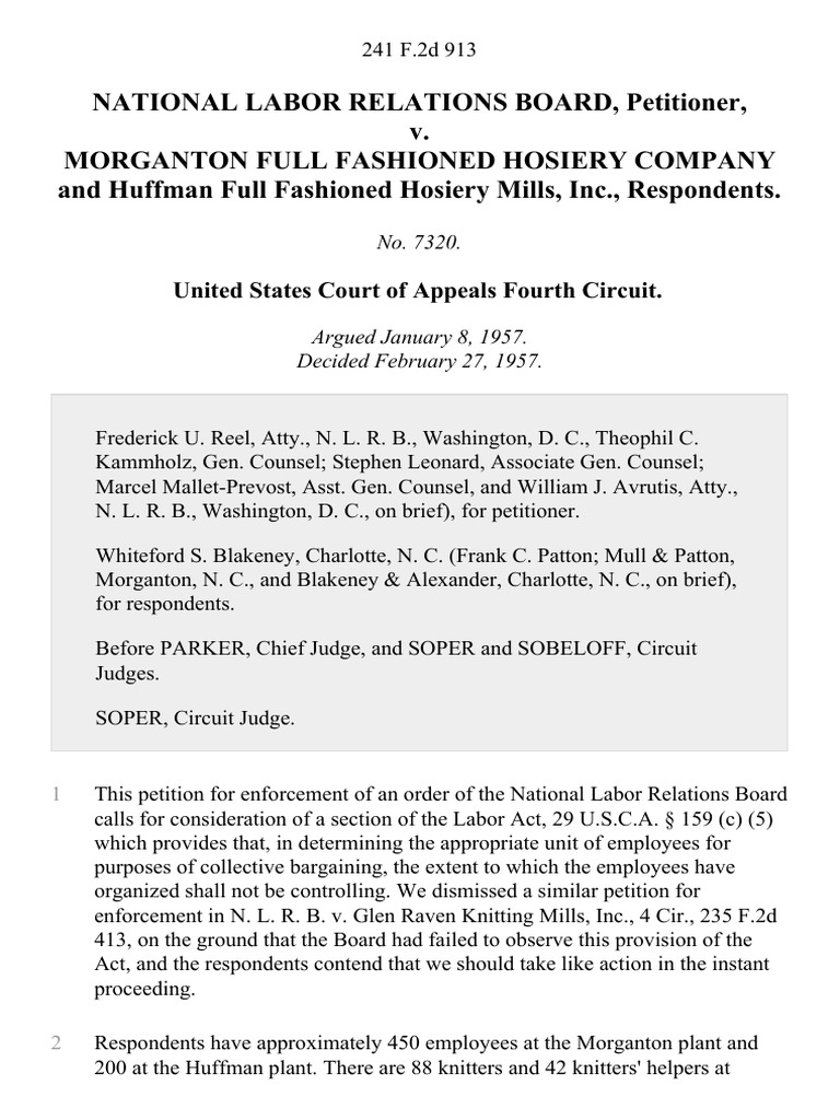 National Labor Relations Board, Petitioner, v. Full Fashioned
