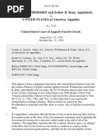 Genelle Weathersbee and Esther B. Ram v. United States, 263 F.2d 324, 4th Cir. (1958)