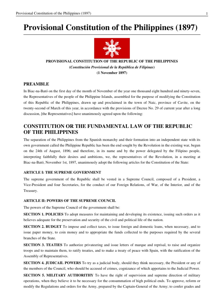 1897 Constitution Public Law Justice Free 30day Trial Scribd