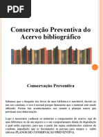 Slide Preservação dos livros