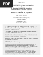 United States v. E. Graydon Shuford, United States of America v. Herman S. Jordan, JR., 454 F.2d 772, 4th Cir. (1971)