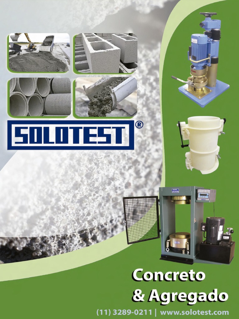 Catalogo SOLOTEST Concreto | PDF | Moagem (corte abrasivo) | Pen-drive
