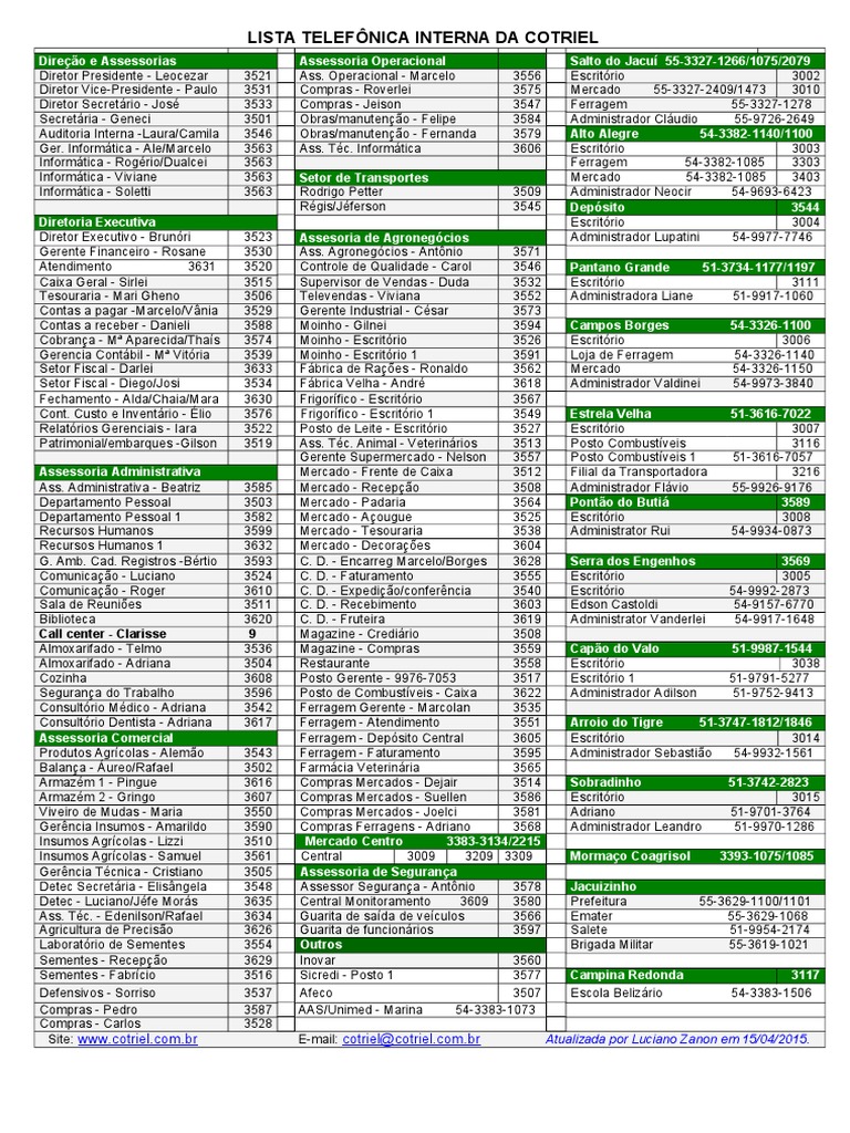 Lista Telefônica PDF PDF Economia de negócios Economias
