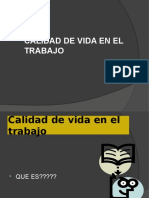 Calidad de Vida en El Trabajo