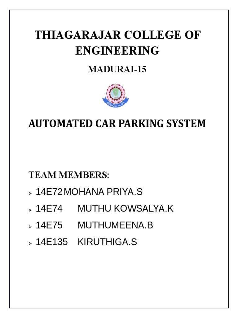 Automated Car Parking System Pdf Electrical Circuits Electronic