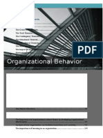 Organisational Behaviour A Case Study of