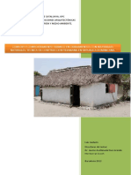 Confort y Comportamiento Termico en Cerramientos Con Materiales Naturales, Tecnica de Construccion Tejamanil en Republica Dominicana.