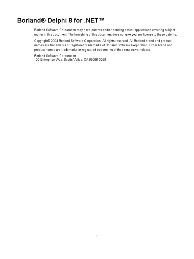 Borland Delphi 8 For NET | PDF | Component Object Model | Web Service