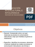 Comunicación intercultural e intolerancia