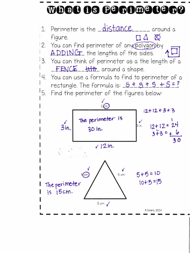 Finding Perimeter | PDF | Teaching Methods & Materials | Science ...