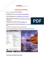 Tutorial de Como Fazer o Seu Audiobook PDF
