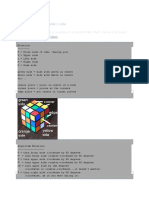 Algorithms To Solve Rubik