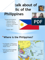 Let's Talk About of Republic of The Philippines: Group Participants