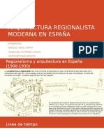 Arquitectura Regionalista Moderna en España