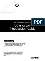 Guía de Usuario Notebook Vaio VGN-A190F