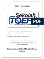 TOEFL Prediction Test 1