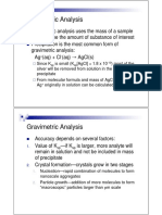 Gravimetric Analysis: SP SP - 10