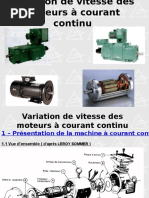 Variation de Vitesse Des Moteurs Courant Continu