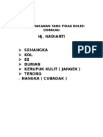 Daftar Makanan Boleh Dimakan