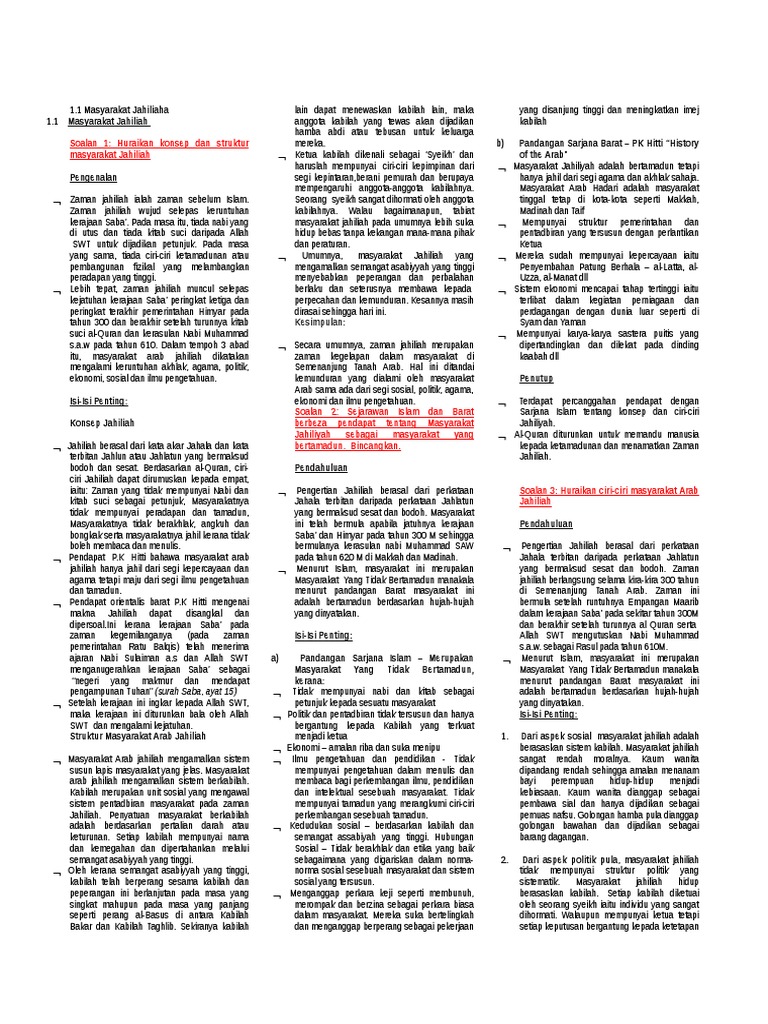 Huraikan Peranan Rasulullah Pdf