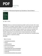 Handbook of Mechanical Engineering Calculations