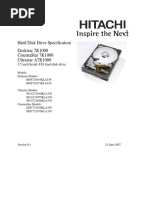 Hard Disk Drive Specification