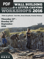 Féile Na Gcloch in Inis Oírr, Brochure